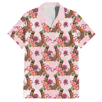 Kentucky Lucky Horseshoe Floral Hawaiian Shirt Vintage Western Pattern