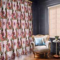 Kentucky Lucky Horseshoe Floral Window Curtain Vintage Western Pattern