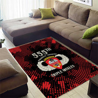 555th Parachute Infantry Area Rug Triple Nickles Airborne Veteran Tribute