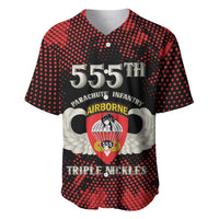 Personalized 555th Parachute Infantry Baseball Jersey Triple Nickles Airborne Veteran Tribute