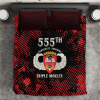 555th Parachute Infantry Bedding Set Triple Nickles Airborne Veteran Tribute
