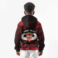 Personalized 555th Parachute Infantry Kid Hoodie Triple Nickles Airborne Veteran Tribute