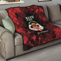 555th Parachute Infantry Quilt Triple Nickles Airborne Veteran Tribute