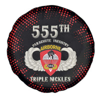 555th Parachute Infantry Spare Tire Cover Triple Nickles Airborne Veteran Tribute