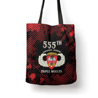 555th Parachute Infantry Tote Bag Triple Nickles Airborne Veteran Tribute