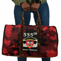 555th Parachute Infantry Travel Bag Triple Nickles Airborne Veteran Tribute