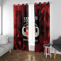 555th Parachute Infantry Window Curtain Triple Nickles Airborne Veteran Tribute