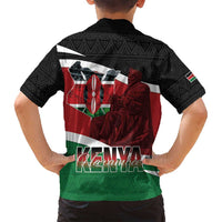 Happy Madaraka Day 2025 Family Matching Puletasi and Hawaiian Shirt Kenya Harambee