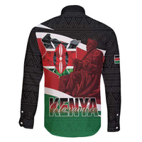 Happy Madaraka Day 2025 Family Matching Short Sleeve Bodycon Dress and Hawaiian Shirt Kenya Harambee