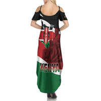 Happy Madaraka Day 2025 Family Matching Summer Maxi Dress and Hawaiian Shirt Kenya Harambee