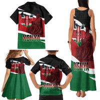 Happy Madaraka Day 2025 Family Matching Tank Maxi Dress and Hawaiian Shirt Kenya Harambee