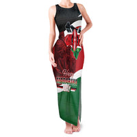 Happy Madaraka Day 2025 Family Matching Tank Maxi Dress and Hawaiian Shirt Kenya Harambee