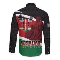 Happy Madaraka Day 2025 Long Sleeve Button Shirt Kenya Harambee