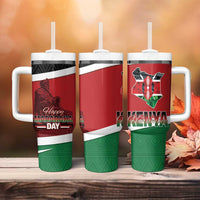 Happy Madaraka Day 2025 Tumbler With Handle Kenya Harambee