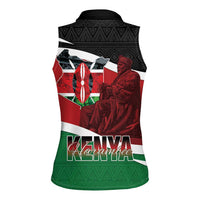 Happy Madaraka Day 2025 Women Sleeveless Polo Shirt Kenya Harambee