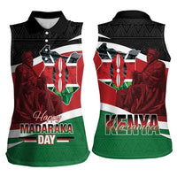 Happy Madaraka Day 2025 Women Sleeveless Polo Shirt Kenya Harambee