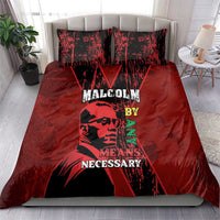 Happy Malcolm X Day Bedding Set By Any Means Necessary