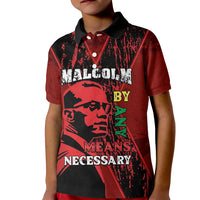 Happy Malcolm X Day Kid Polo Shirt By Any Means Necessary