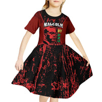 Happy Malcolm X Day Kid Short Sleeve Dress By Any Means Necessary