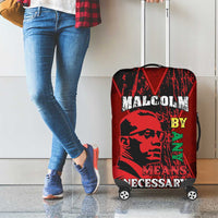 Happy Malcolm X Day Luggage Cover By Any Means Necessary