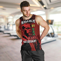 Happy Malcolm X Day Men Tank Top By Any Means Necessary