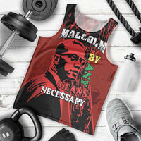 Happy Malcolm X Day Men Tank Top By Any Means Necessary