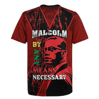 Happy Malcolm X Day Rugby Jersey By Any Means Necessary