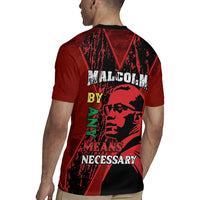 Happy Malcolm X Day Rugby Jersey By Any Means Necessary