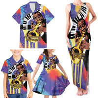 Satchmofest Family Matching Tank Maxi Dress and Hawaiian Shirt King Of Jazz What a Wonderful World - Wonder Print Shop