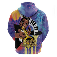 Satchmofest Hoodie King Of Jazz What a Wonderful World - Wonder Print Shop