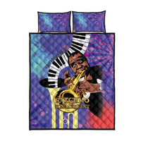 Satchmofest Quilt Bed Set King Of Jazz What a Wonderful World - Wonder Print Shop