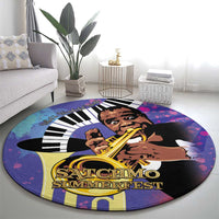 Satchmofest Round Carpet King Of Jazz What a Wonderful World - Wonder Print Shop