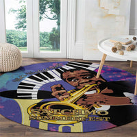 Satchmofest Round Carpet King Of Jazz What a Wonderful World - Wonder Print Shop