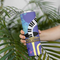 Satchmofest Skinny Tumbler King Of Jazz What a Wonderful World - Wonder Print Shop