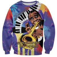 Satchmofest Sweatshirt King Of Jazz What a Wonderful World - Wonder Print Shop