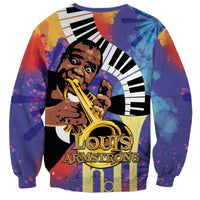 Satchmofest Sweatshirt King Of Jazz What a Wonderful World - Wonder Print Shop