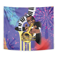 Satchmofest Tapestry King Of Jazz What a Wonderful World - Wonder Print Shop