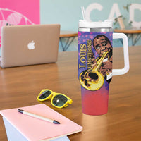 Satchmofest Tumbler With Handle King Of Jazz What a Wonderful World - Wonder Print Shop