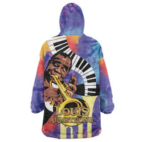 Satchmofest Wearable Blanket Hoodie King Of Jazz What a Wonderful World - Wonder Print Shop