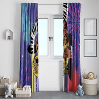 Satchmofest Window Curtain King Of Jazz What a Wonderful World - Wonder Print Shop