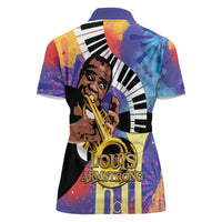 Satchmofest Women Polo Shirt King Of Jazz What a Wonderful World - Wonder Print Shop