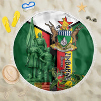 Zimbabwe Heroes' Day Beach Blanket Liberation War Memorial Monument - Wonder Print Shop