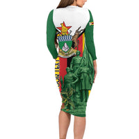 Personalized Zimbabwe Heroes' Day Family Matching Long Sleeve Bodycon Dress and Hawaiian Shirt Liberation War Memorial Monument - Wonder Print Shop