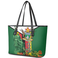 Zimbabwe Heroes' Day Leather Tote Bag Liberation War Memorial Monument - Wonder Print Shop