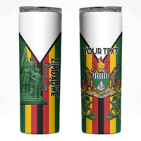 Personalized Zimbabwe Heroes' Day Skinny Tumbler Liberation War Memorial Monument - Wonder Print Shop