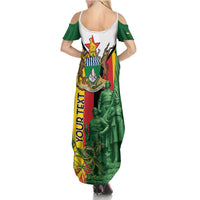 Personalized Zimbabwe Heroes' Day Summer Maxi Dress Liberation War Memorial Monument - Wonder Print Shop