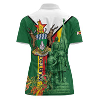 Personalized Zimbabwe Heroes' Day Women Polo Shirt Liberation War Memorial Monument - Wonder Print Shop