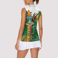 Personalized Zimbabwe Heroes' Day Women Sleeveless Polo Shirt Liberation War Memorial Monument - Wonder Print Shop