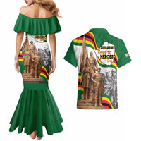 Happy Heroes Day Zimbabwe Couples Matching Mermaid Dress and Hawaiian Shirt Lest We Forget - Wonder Print Shop