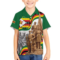 Happy Heroes Day Zimbabwe Family Matching Long Sleeve Bodycon Dress and Hawaiian Shirt Lest We Forget - Wonder Print Shop